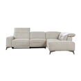 thumbnail image 4 of Lexicon Adahlia Chenille Upholstery 2pc Power Sectional w/ Right Chaise in Sand, 4 of 9