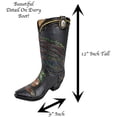 thumbnail image 2 of Urbalabs Western Cowboy Boot Country Rooster Farm House Flower Vase Decorative Cowboy Boots Vases Home Office Rustic Decor Country Living Wedding Centerpiece, 2 of 7