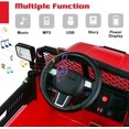 thumbnail image 2 of OLAKIDS Kids Ride On Truck, 12V Electric Vehicle Car with Remote Control, Toddlers Battery Powered Toy with 2 Speeds, Spring Suspension, Double Open Doors, LED Lights, Music, USB, Mp3, 2 of 9