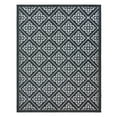 thumbnail image 2 of Gertmenian Paseo Bran Transitional Damask Black and White Outdoor Area Rug, 5x7, 2 of 8
