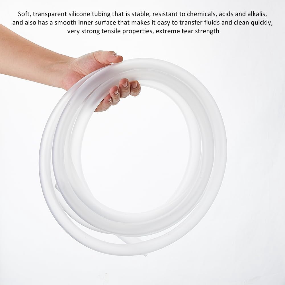 16ft/5m Flexible Tubing for DIY Artificial Flowers 16mm Wide Flower Bouquets Tubes Clear Floral Stems Roll for DIY Bundling Artificial Flower Stems