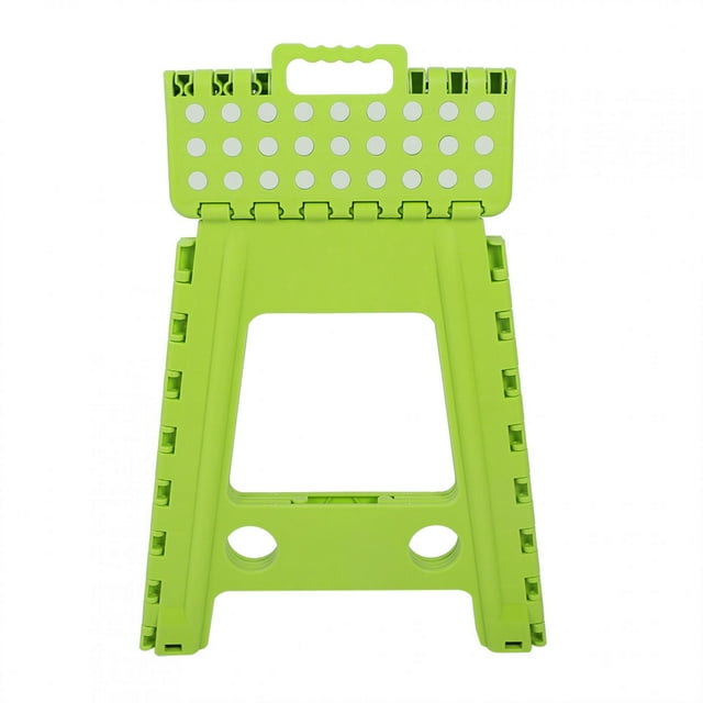 Cergrey Living Plastic Dots Folding Step Stool Anti-slip Foldable Adults Chair Practical