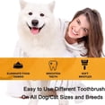 thumbnail image 2 of Cepillos Dentales Walquicks Blanco para Perro y Gato con Eliminación de Placa y Sarro, 2 of 7