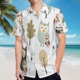 thumbnail image 5 of High Quality Hawaiian Shirts for Men Short Sleeve Aloha Beach Shirt Floral Summer Casual Button Down Shirts Blouses VGMDVV, 5 of 7