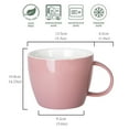 thumbnail image 4 of fMSDD Extra Large Coffee Mug, Pink Ceramic Coffee Cup, Soup Bowl with Handle 30oz for Office Home and Gift Idea, Dishwasher and Microwave Safe, 4 of 8