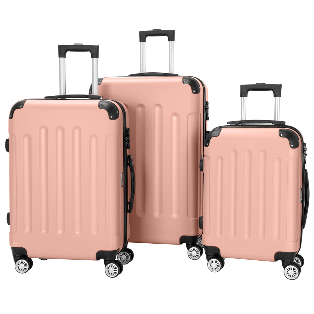 Color : Rose Gold, Size : 28 inches Male and Female Lightweight ABS Portable Consignment Suitcase Trolley Case Lock 4 Wheels CLOUD Luggage Sets Travel Suitcase