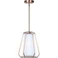 thumbnail image 1 of Newport Pendant Light Fixture - Gold with Flat Opal Glass, 1 of 2