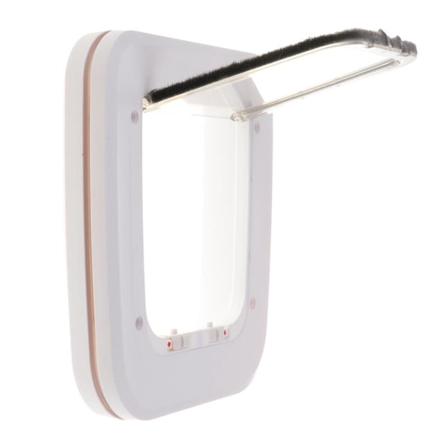 Puerta de Malla para Mascotas Colco Blanco Puerta abatible de gato