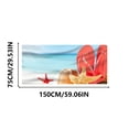 thumbnail image 4 of Xihbxyly Toalla de Playa de Fibra Suave con Diseño de Estrella de Mar, Ligera y de Secado Rápido, Moderna Alfombra para Exteriores, Ideal para Playa, Piscina, Picnic y Camping, Ideal para Relajarse E, 4 of 6