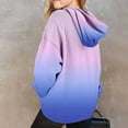 thumbnail image 2 of MUXiin Hoodies for Girls 10-12 Cute Girls Hoodies Preppy Oversized Sweatshirts Soft Long Sleeve Gradient Pullover Sweatshirt Tops Back To School Fashion Cool Children Kid's Fall Winter Outfits, 2 of 7