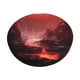 thumbnail image 1 of Disketp Red Moon Lava Funda Redonda para Taburete, Funda de Cojín para Silla de Bar Suave y Elástica-13 inch, 1 of 7
