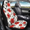 thumbnail image 4 of Uourmeti Deep Red Roses Car Seat Cover Full Surround Seat Covers for Cars Non-Slip Logo Customization 1 pcs Compatible with Vehicle Van, 4 of 6