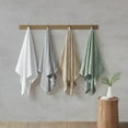 thumbnail image 4 of Clean Spaces Cotton Sustainable Blend 6 Piece Towel Set with White LCN73-0129, 4 of 5