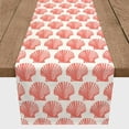 thumbnail image 3 of Creative Products Coral White Curved Seashells 16x72 Poly Twill Table Runner, 3 of 3
