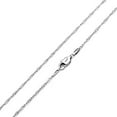 thumbnail image 2 of AmyRT Jewelry 2mm Titanium Steel Silver Singapore Chain Necklaces for Women 16 in, 2 of 5