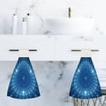 thumbnail image 6 of 2 Pcs Hanging Towels, Dish Towels Abstract Light Absorbent Hand Towels with Hanging Loop Washcloth for Bathroom Kitchen, 6 of 6
