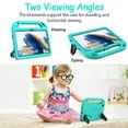 thumbnail image 5 of SUPNICE Kids Case with Built-in Screen Protector for Samsung Galaxy Tab A8 10.5" 2022 (Model SM-X200/X205/X207), Shockproof Handle Stand Protective Case for Samsung Tab A8 10.5 Inch 2022, Turquoise, 5 of 8