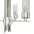 thumbnail image 4 of Hunter - Gatz 3-light Brushed Nickel, Medium Size Chandelier, Dimmable, Modern Style, Candle Shaped, for Bedrooms, Dining, Living Rooms - 19782, 4 of 7