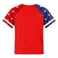 thumbnail image 5 of CCRFTGI American Flag Shirts for Kids Girls Size 10-12 Patriotic 4th Of July Freedom 250 Anniversary USA Flag Outfits Red White and Blue Summer Shirts Festival T-Shirts Watermelon Red 7-8 Years, 5 of 5
