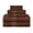 Cocoa, variant on Meadowcove Rayon from Bamboo/Cotton Blend 6-Piece Face Hand, and Bath Towels Set , Chrome by Blue Nile Mills