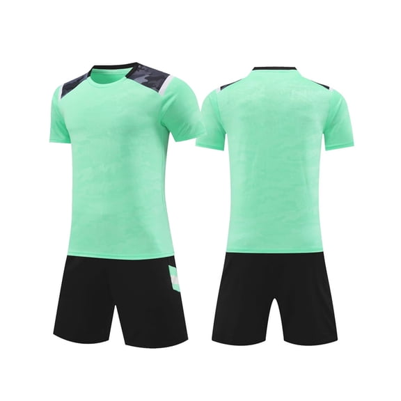 Karoyedx Summer Outfits for Kids Boys Sport Sets 2 Pieces Athletic Short Sleeve T-Shirt and Active Shorts Summer Outfits for Kids F Size,13-14 Years