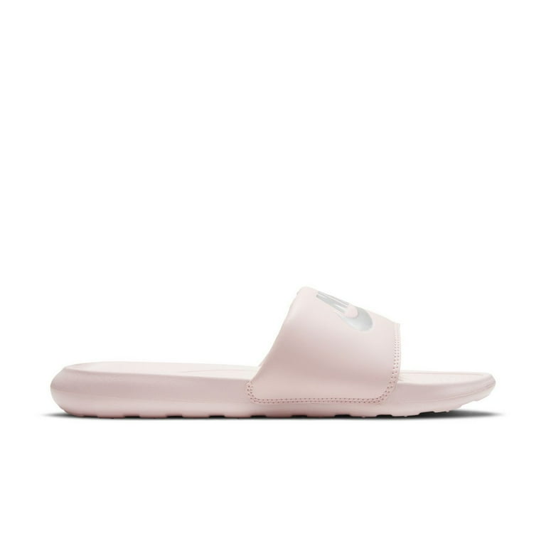 Women's Nike Victori One Slide Barely Rose/Metallic Silver (CN9677