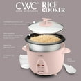 thumbnail image 5 of COOK WITH COLOR 6-Cup Rice Cooker 300-Watt Cooking Pot Kitchen Appliance, Pink, 5 of 7