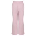 thumbnail image 5 of Women's Casual Pants 2025 New Striped Pants Casual Versatile Street Fashion Loose Wide Leg Women,Red Women's Casual Pants L, 5 of 9