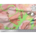 thumbnail image 3 of Soimoi Green Poly Georgette Fabric Leaves & Floral Print Sewing Fabric BTY 52 Inch Wide, 3 of 3