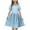 Light Blue, variant on TGSLY Girls Bowknot Tie Back Dress Summer Swiss Dot Short Sleeve Twirly Cute Dresses Trendy Elastic Waist Flowy A-Line Beach Sundress Beige 9-10 Years
