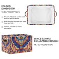 thumbnail image 2 of Yayeee 2 Pack Canvas Storage Basket with Handles for Shelves Fabric Bins Closet Organizer, Colorful Abstract Eagle, 2 of 8