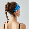thumbnail image 2 of Diadema deportiva TUNC para ejercicio de yoga elástica antideslizante absorbente de sudor color azul, 2 of 3