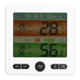 thumbnail image 5 of Temperatura interior Indicador de humedad Reloj Pantalla grande Electrónica Digital Termómetro Higrómetro TS‑6211Blanco, 5 of 5