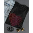 thumbnail image 3 of Abstract Heart Of Red Dots T-Shirt Women -Image by Shutterstock, Female Medium, 3 of 4