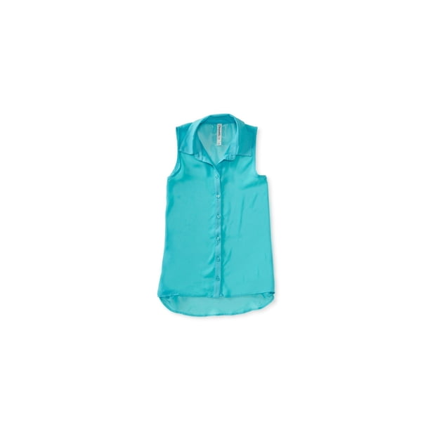 Camisa tejida con botones Aeropostale 112 XL transparente para mujer