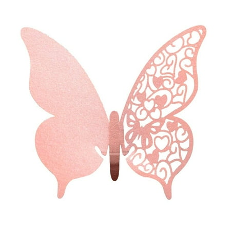 

Hi、FANCY 50pcs Wine Glass Paper Card Butterfly Cut Paper Wedding