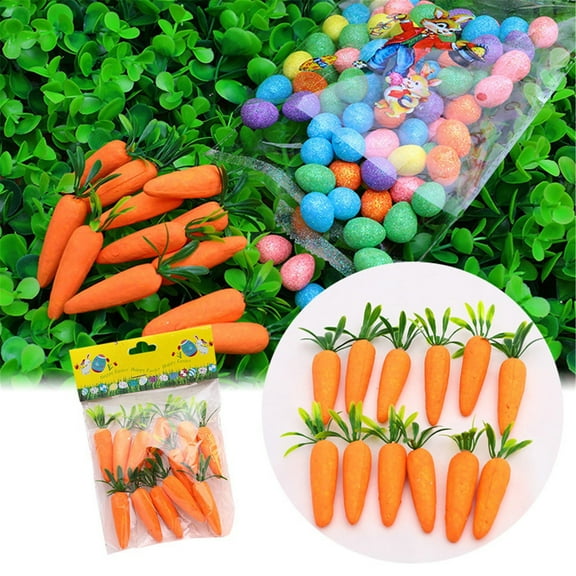 DHKATR Easter Decoration Imitation Egg Foam Carrot Decoration Festival Party Decoration Decorations Egg