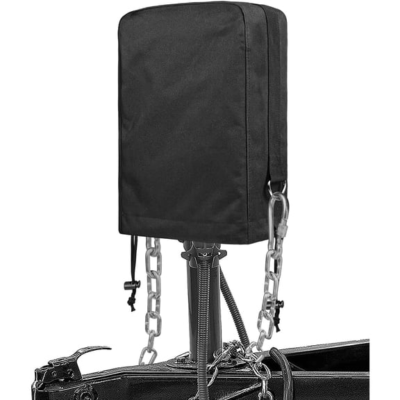 LADYGYM RV Electric Tongue Jack Cover- 900D Oxford Fabric Waterproof Protective- Travel Trailer Accessories for Outside Protection