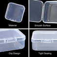 thumbnail image 3 of Caja de almacenamiento de cuentas de plástico transparente con tapa con bisagras para artículos pequeños, paquete de 40 (5,6 x 5,6 x 2,5 cm), 3 of 4