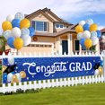 thumbnail image 1 of Hbdhejl Graduation Season Banner Banner Blue And Black Color Scheme Graduation Scene Decoration Hanging Cloth Party Decoration Props, 1 of 3