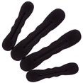 thumbnail image 1 of 4 Pcs Black Magic Hair Foam Donuts 2 Large 2 Small Bun Maker, 1 of 3