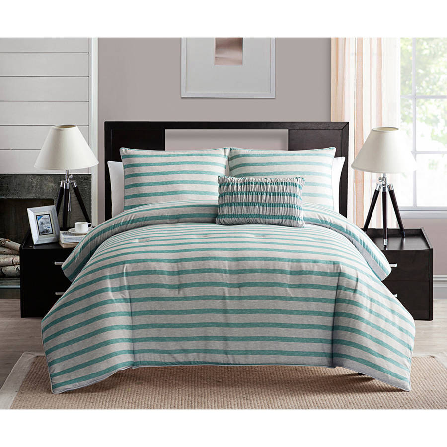 VCNY Home Ella TwoTone Stripe Bedding Comforter Set, Multiple Colors