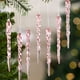 thumbnail image 4 of Adornos colgantes de carámbanos transparentes para árbol de Navidad | Paquete de 12 adornos colgantes transparentes para fiestas y decoración de ventanas, 4 of 5