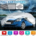 thumbnail image 7 of Universal Car Cover for Sedan Waterproof Dust-proof Windproof UV Resistant All Weather Outdoor Protection Silver, Size S, 163x69x59inch, 7 of 7