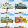 thumbnail image 6 of HOARBOEG Cartoon Dinosaur Pattern Beach Towel, Oversized Beach Towel Fast Drying Soft Multicolor Bath Towels for Pool Bath Travel Camping Yoga Fitnes, 6 of 6