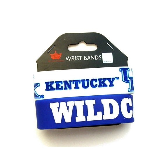 NCAA Kentucky Wildcats Sports Team Logo Rubber Wrist Band Set of 2