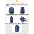 thumbnail image 2 of Travel Trekking Backpack – Hiking Pouch, Outdoor Day Bag | Waterproof Foldable Pack 20L for Camping Expedition Tracking Walking Fishing Scout Excursion Gear Women Men Teens Lightweight Use（grey）, 2 of 5