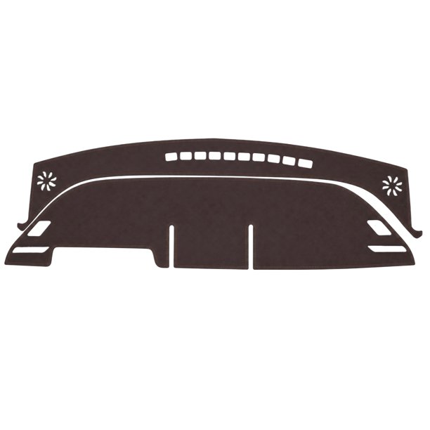 Cubierta del tablero Unique Bargains para Toyota RAV4 2026 sin HUD, cubierta del tablero del automóvil interior antideslizante/antipolvo de cuero sintético marrón 1 juego