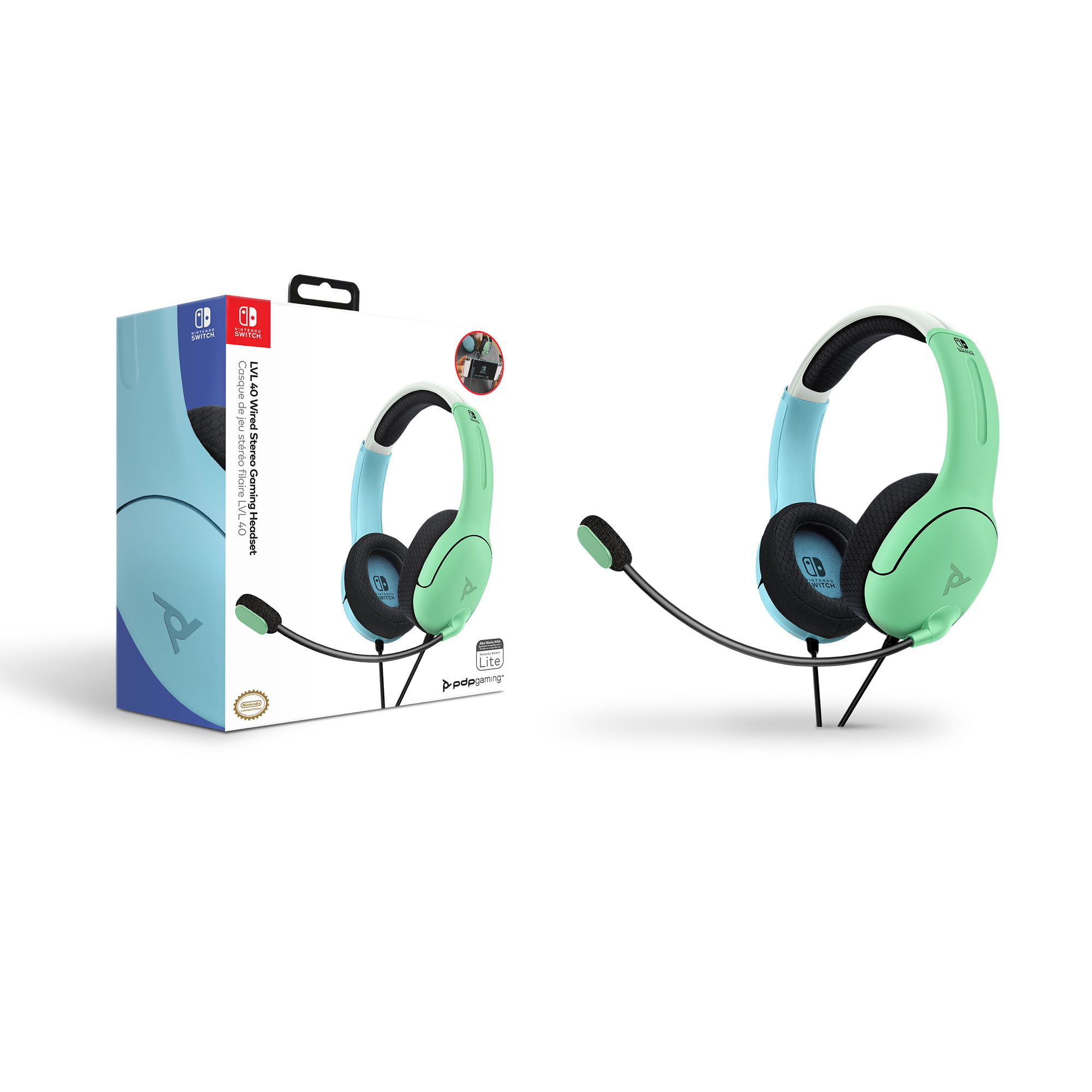 PDP Gaming LVL40 Stereo Headset with Mic, Yellow/Blue, 500-162-YLBL-NA, AYOUB COMPUTERS