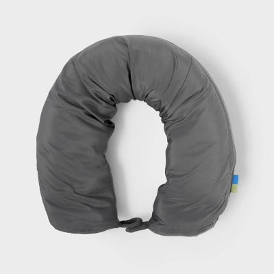 Open Story Packing Cube with Neck Pillow Gray Travel Luggage Accessory